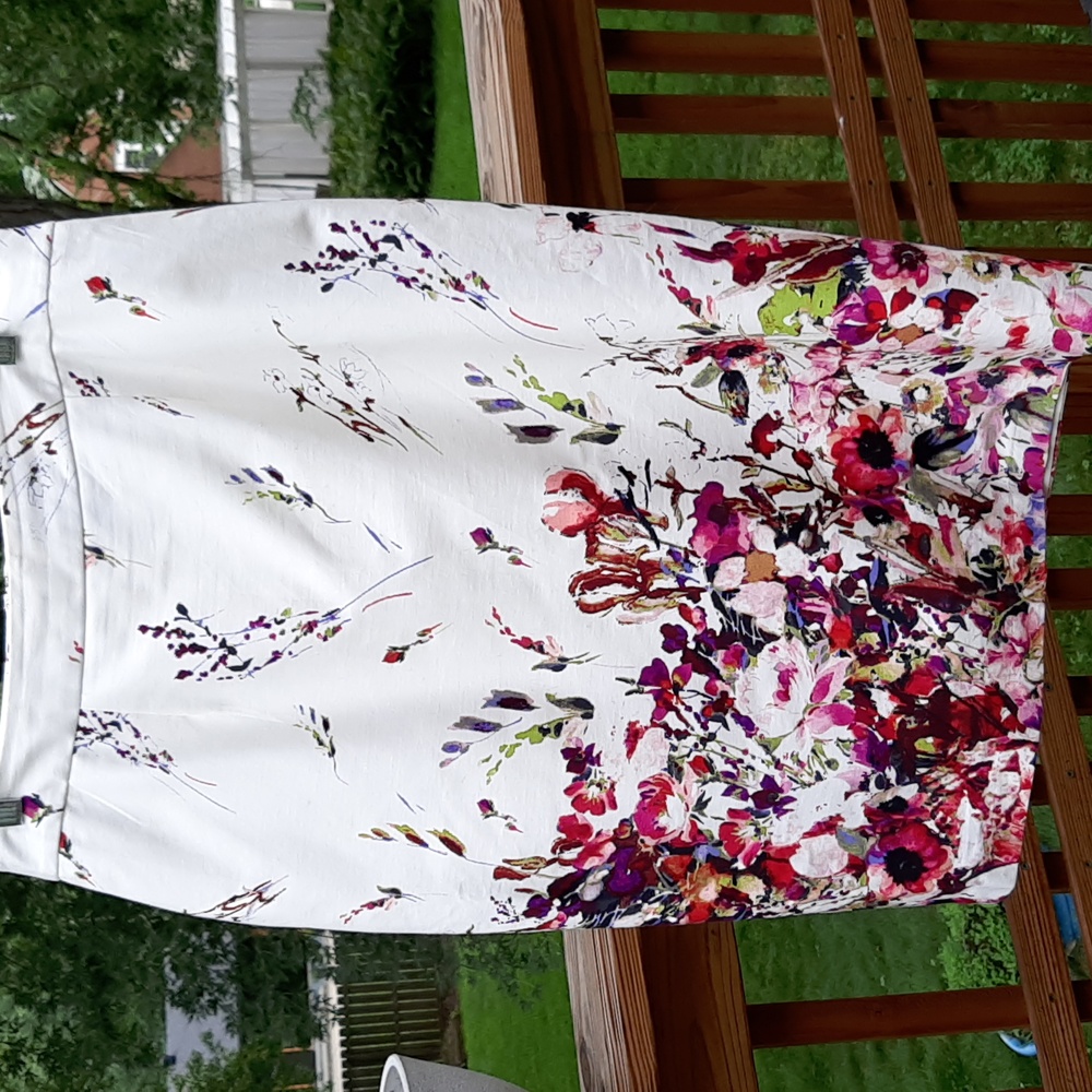 Long Tall Sally Floral Pencil Skirt Sz 14